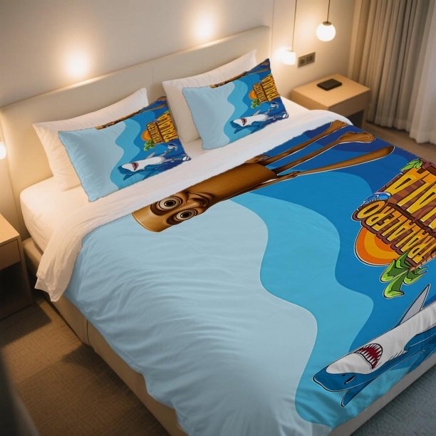 Whimsical TRALALERO TRALALA Oceanic Adventure Duvet Cover Set Valentine's Day Easter
