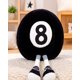 thumbnail image 1 of Cojín Peluche Bola 8 Billar Con Piernas Para Cuarto O Sala TV, 1 of 6