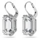 thumbnail image 3 of Pendientes Swarovski Millenia Drop con cristal octagonal transparente, 3 of 6