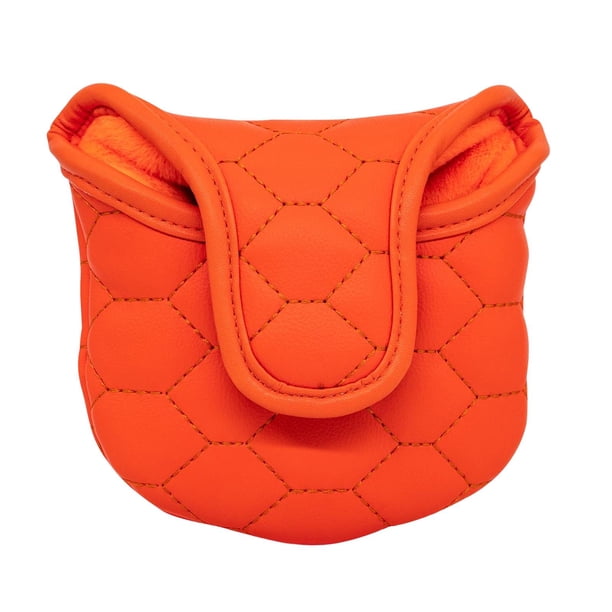Cubierta de cabeza de palo de Golf de cuero PU/cubierta de cabeza de palo de Golf/protección/manga de semicírculo para Mujeres Hombres golfista Club