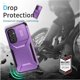 thumbnail image 4 of Funda Resistente para Samsung Galaxy A54 5G con Tapa Deslizante y Protección Militar Morado, 4 of 6