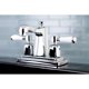 thumbnail image 2 of Grifo para baño Kingston Brass FB4641DPL de 4" tipo centerset, cromo pulido, 2 of 3