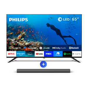 Philips - Ambilight Tv 65"" Pud7019 + Soundbar Tab4208 Smart Starter