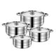 thumbnail image 1 of Bateria de cocina Acero Inoxidable 8 piezas Chic Haus, 1 of 5