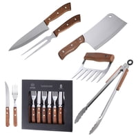 Set Parrilla 13 Piezas Acero Inoxidable Arthome Par44