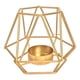 thumbnail image 1 of Candelabro porta vela geométrico decorativo dorado, 1 of 3