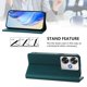 thumbnail image 3 of Funda Billetera con Soporte para Xiaomi Poco F6 Bloqueo RFID Plegable Verde oscuro, 3 of 6