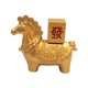 thumbnail image 2 of Estatua De Caballo Dorada, Mascota, Figura Artística Artesanal Para Decoración De Escritorio O Mueble, Estilo D, 2 of 5
