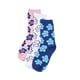thumbnail image 1 of Calcetines Mujer Tripack Largos Mix Flores Azul Corona, 1 of 4