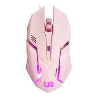 Genérico - Mouse Gamer Pro Urbano Usb Luces Rgb Rosado