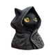 thumbnail image 5 of Figura De Gato Encapuchado, Decoración De Halloween Para Estanterías, Escritorios, Fiestas, Ojos Amarillos, 5 of 5