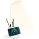thumbnail image 2 of Lámpara de escritorio LED con cargador inalámbrico, lámpara de escritorio que cuida la vista para el hogar y la oficina, con portalápices, lámpara de mesa con 3 modos de iluminación, cuello de cisne, 2 of 8