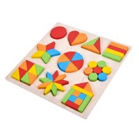 Magideal - Rompecabezas De Juguete Para Niños Pequeños Rompecabezas Actividades Montessori Tallo Ayudas Para La Enseñanza Rompecabezas De Clasificación De Formas Geometría