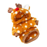 Ioensy - Disfraz Navideño Para Mascota Con Cuernos, Temática Navideña Para Gatos, Perros Pequeños Y Medianos S