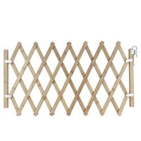 Ioensy - Cerca Plegable Del Perrito De La Seguridad De La Puerta Del Aislamiento Del Animal Doméstico Que Se Amplía Para El Pasillo Interior