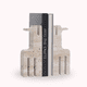thumbnail image 4 of Sujeta Libros Escultura Etnica Travertino Soporte, 4 of 4