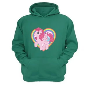 Genérico - Polerón Canguro Mi Pequeño Pony Verde Aguamarina Talla Xl Unisex