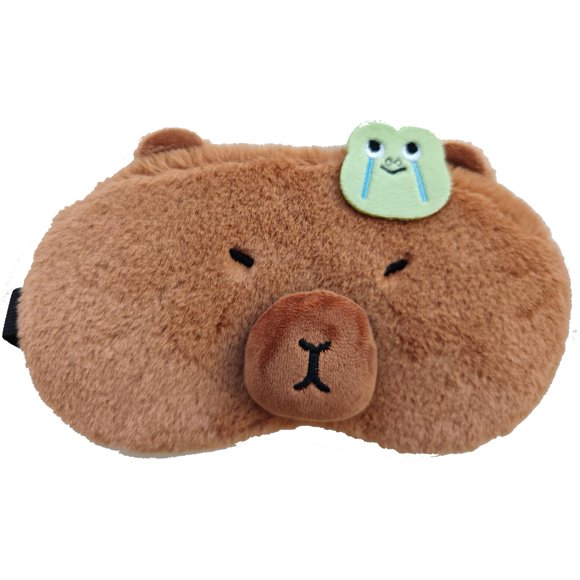 Máscara de Sueño HXINFU Lindo Carpincho 3D de Peluche Suave