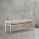 thumbnail image 2 of Banqueta Agustina Comedor Madera Maciza y Trenzado Natural 120 cm, 2 of 4
