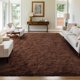 thumbnail image 1 of Alfombra FinRèc Home 183x274 cm Marrón Oscuro Esponjosa, 1 of 7