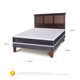 thumbnail image 3 of Cama Europea Europea New Ortopedic 2P Bn Respaldo New Torino 2 Plaza Base Normal, 3 of 9