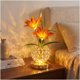 thumbnail image 1 of Lámpara de mesa MMHF Stargazer Lily recargable con control táctil, 1 of 9