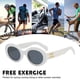 thumbnail image 5 of Gafas de sol con montura ovalada retro, gafas de sol de tendencia de moda que combinan con todo, hechas de PC, 5 of 5