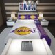 thumbnail image 1 of Los Angeles Lakers NBA Basketball Quilt Duvet Cover Set Kids Pillowcase3-Piece Bedding Set, 1 of 5