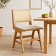 thumbnail image 2 of Silla Aura de Rattan con Asiento de Tela - Natural Beige, 2 of 7