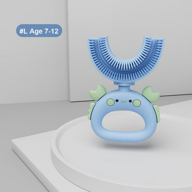 Kids U Shaped Toothbrush Cute Silicone Manual Training Toothbrush, Kids Half Circle Toothbrush Whitening, Kids 360 Toothbrush, Full Mouth Toothbrush For Kids 2-12 Years