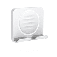 Genérico - Soporte Para Teléfono En La Ducha, Soporte De Pared Extraíble Para Teléfono Móvil, Soporte Ajustable Para Tableta Soporte Para Teléfono Móvil-Blanco