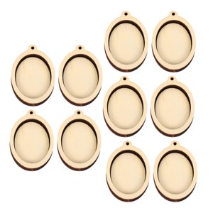 Bothyi - 10X Mini Marco De Exhibición De Aros De Bordado Para Decoración De Festivales Colgantes Diy Oval