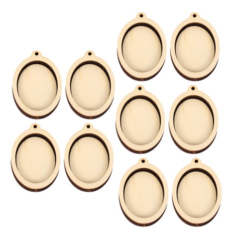 Bothyi - 10X Mini Marco De Exhibición De Aros De Bordado Para Decoración De Festivales Colgantes Diy Oval