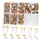 thumbnail image 3 of 2000 Postes Y Respaldos Para Aretes, Tapones Para Los Oídos, Suministros Para Manualidades, Juego Para Hacer Aretes, Oro Plateado, 3 of 5