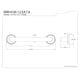 thumbnail image 2 of Barra de apoyo Kingston Brass Designer Trimscape Laurel Decor de 30 cm, 2 of 2