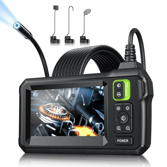 Cámara endoscópica MugEasy 1920P HD 8 luces LED de 5 m IP67 verde