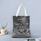 thumbnail image 2 of Spooky Skeleton Family Dancing Bolso de tela con estampado de lienzo para mujer, bolsa de compras reutilizable y estética, con cremallera interior, regalo para mujer, 35 × 40 cm., 2 of 6