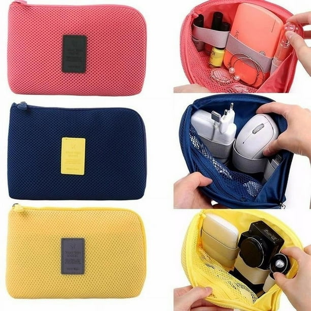Portable Kit Case Storage Bag Digital Gadget Devices USB Cable Earphone Pen Bag
