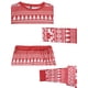 thumbnail image 3 of INSPIRE CHIC Conjunto de Pijama de Navidad para Mujer con Alce de Manga Larga, Árbol de Navidad, Nieve, Ropa de Dormir para Parejas, Conjunto de Descanso S Rojo [Hombres], 3 of 5