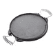thumbnail image 2 of Plancha churrasquera reversible de 25 cm, hierro fundido, 2 of 3