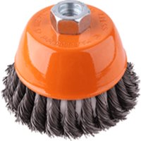 Grata Copa Acero Trenzado 4'' - Calibre De 0,5 Mm - Toma M14 - Hela