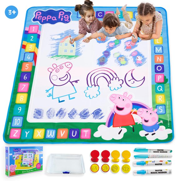 Tapete con forma de garabato con forma de garabato para niños, reutilizable, 100 cm x 100 cm, de la marca Luppa Pig
