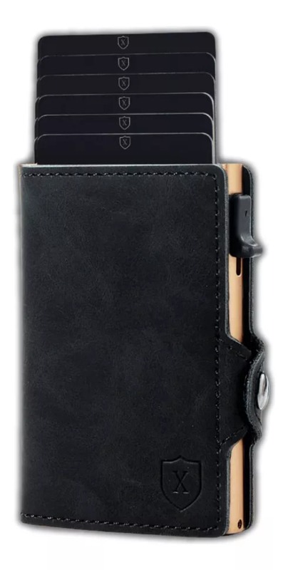 Genérico - Billetera Y Tarjetero Xclusive Chile Color Dorado