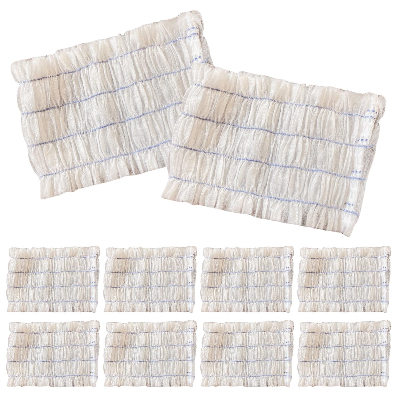 Ioensy - 100 Uds. Diademas Desechables Para Spa, Diadema Elástica Transpirable Para El Cuidado De La Piel, Color Blanco