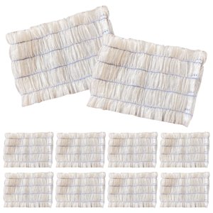 Ioensy - 100 Uds. Diademas Desechables Para Spa, Diadema Elástica Transpirable Para El Cuidado De La Piel, Color Blanco