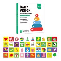 Genérico - Set De 6 Tarjetas Estimulación Visual Bebé 18-36 Meses Jhn
