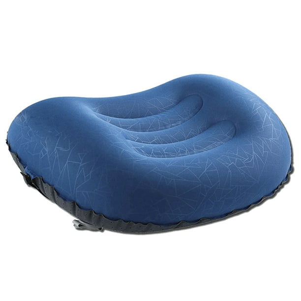 Almohada de camping cómoda, almohada inflable para acampar, almohada pequeña para dormir y viajar