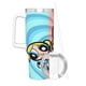 thumbnail image 3 of Las Chicas Superpoderosas Vaso aislado de acero inoxidable con asa, diseño temático, regalo para familia, amigos y fans; incluye pajita y encaja en el portavasos estándar, 40 oz, 3 of 6