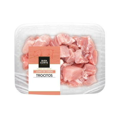 Lomo De Cerdo Trocitos 320 G El Buen Corte