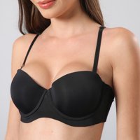 Sosten Sin Bretel Copa Preformada Flores Mujer 7382-2